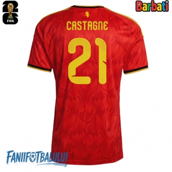 Belgia Timothy Castagne #21 Tricou Fotbal Replică Mondial 2026 Barbati Acasa